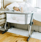 Shop Baby Delight Beside Me Dreamer Bassinet & Bedside Sleeper, Charcoal Tweed at GoodBuy Gear