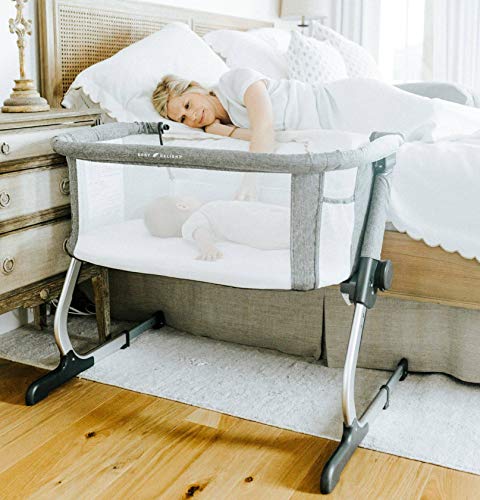 Shop Baby Delight Beside Me Dreamer Bassinet & Bedside Sleeper, Charcoal Tweed at GoodBuy Gear