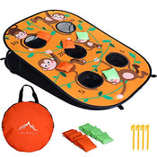 used Himal Collapsible Portable 5 Holes Cornhole Game