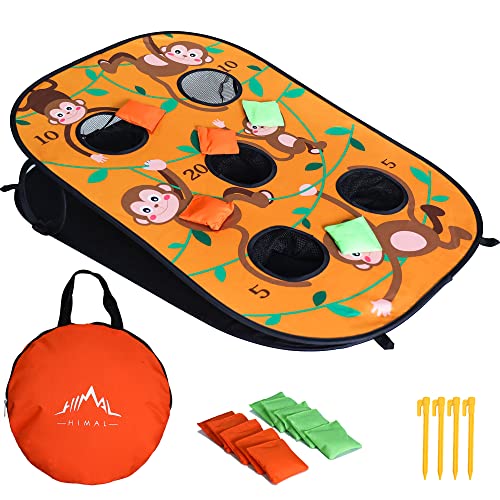 used Himal Collapsible Portable 5 Holes Cornhole Game