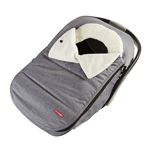 used Skip Hop Stroll And Go Car Seat Cover, Grey Feather