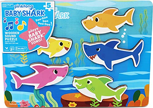 used Pinkfong Baby Shark Wooden Sound Puzzle