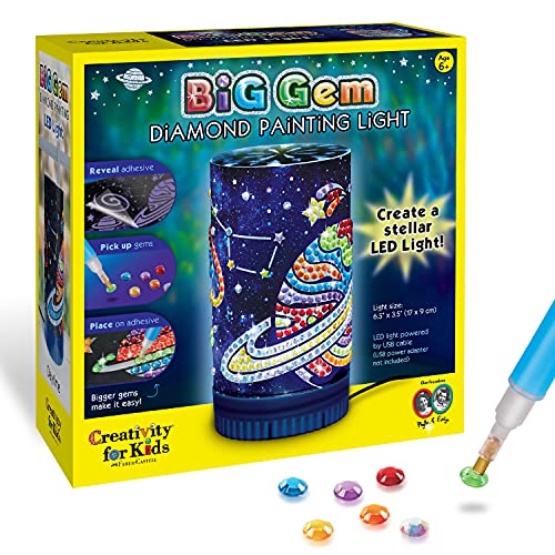 Creativity For Kids Big Gem Diamond Painting Light, Galaxy Light