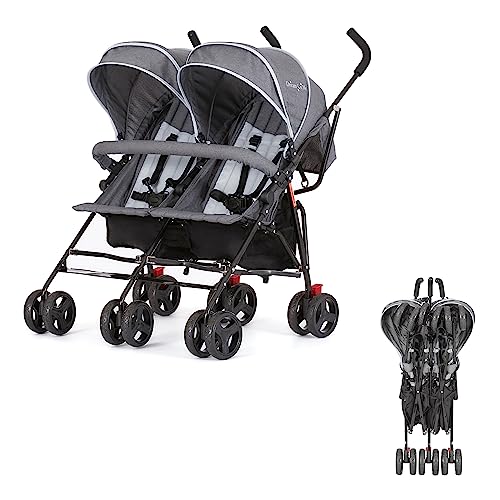 Dream On Me Twin Umbrella Stroller, 2022, Pink