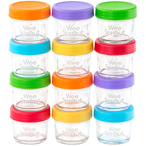 used WeeSprout Glass Baby Food Storage Containers