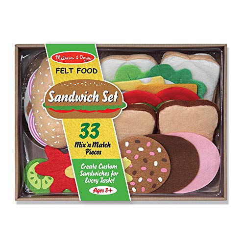 used Melissa & Doug Felt Play Food Sandwich Set