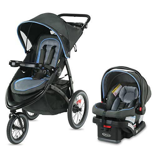 used Graco FastAction Jogger LX Travel System, Cielo, 2021