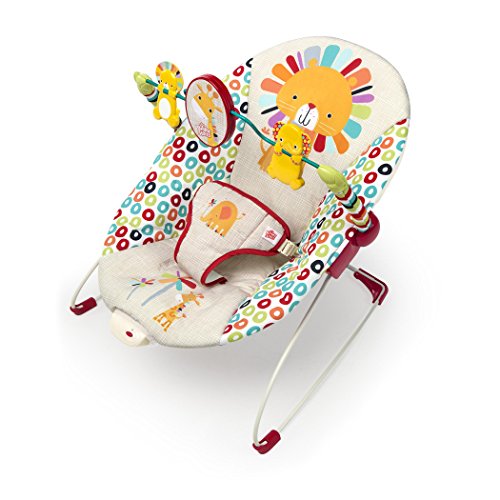 used Bright Starts Vibrating Bouncer, Playful Pinwheels