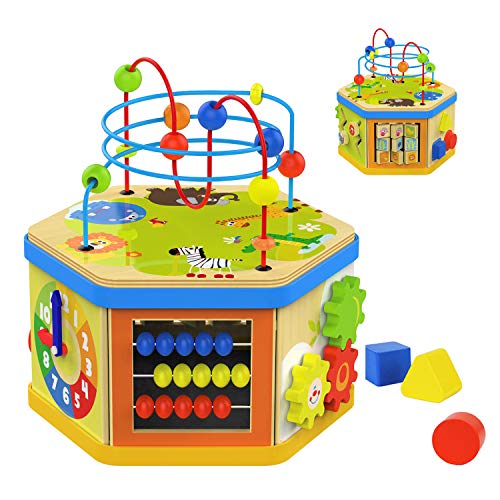 used Top Bright 7-in-1 Wooden Activity Cube Toy