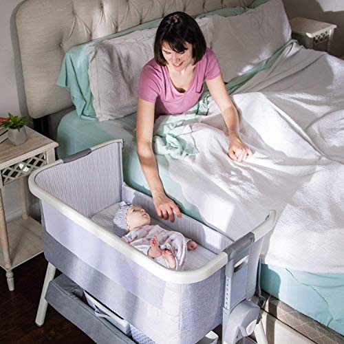 ComfyBumpy Co Sleeping Bassinet Bed Side Crib For Baby