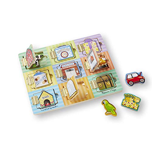 used Melissa & Doug Hide And Seek Activity Board