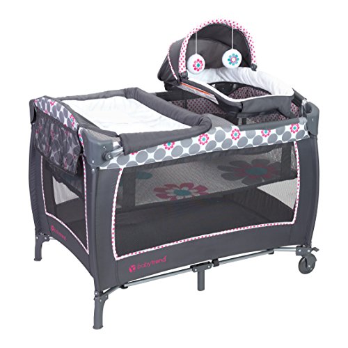 used Baby Trend Lil Snooze Deluxe II Nursery Center, Daisy Dots