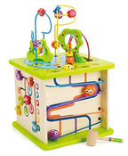 used Hape Country Critters Wooden Activity Cube