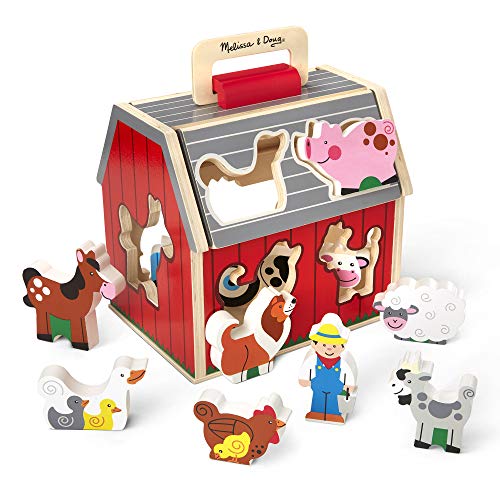 used Melissa & Doug Take Along Sorting Barn