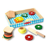 used Melissa & Doug Wooden Sandwich Making Set