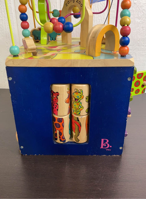 secondhand B. toys Zany Zoo Wooden Activity Cube