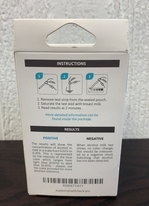 secondhand Safe Milk Breast Milk Test Strips, 20