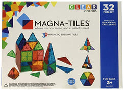 used Magna-Tiles Set, Clear Colors