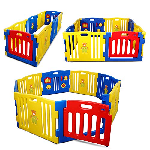 used Kidzone Baby Playpen 8-panel Safety Play Center