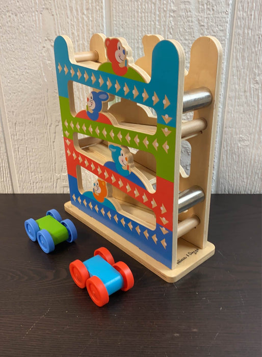 secondhand Melissa & Doug Roll And Ring Ramp Tower