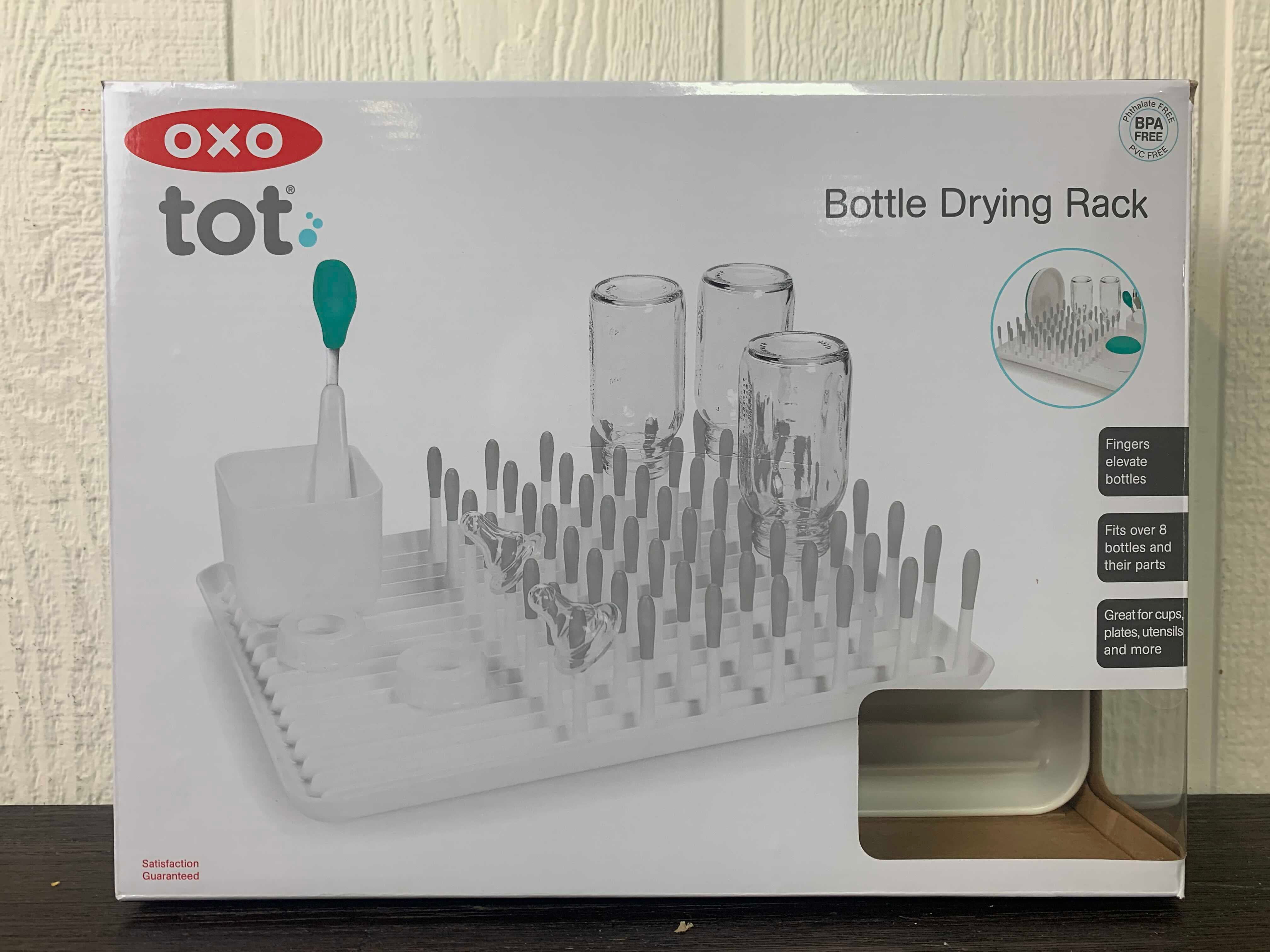 OXO Tot Bottle Drying Rack  Fits At Least 8 Baby Bottles and Their Parts