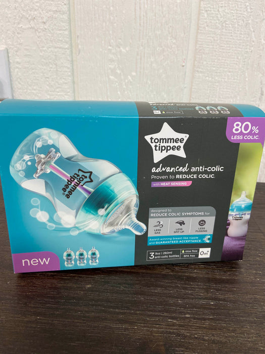 used Tommee Tippee Advanced Anti-Colic Baby Bottles – 9 Ounce, Clear, 3 Count