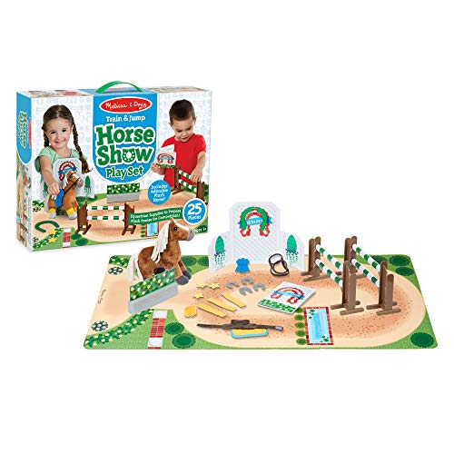 used Melissa & Doug Train & Jump Horse Show Play Set