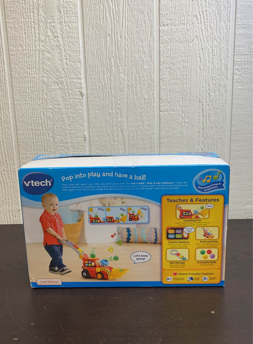 secondhand VTech Pop-A-Balls Push And Pop Bulldozer