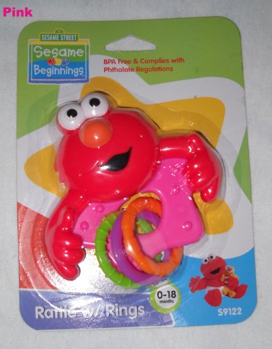 used Sesame Street Elmo Rattle With Rings