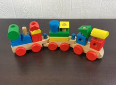 used Melissa & Doug Stacking Train Toddler Toy