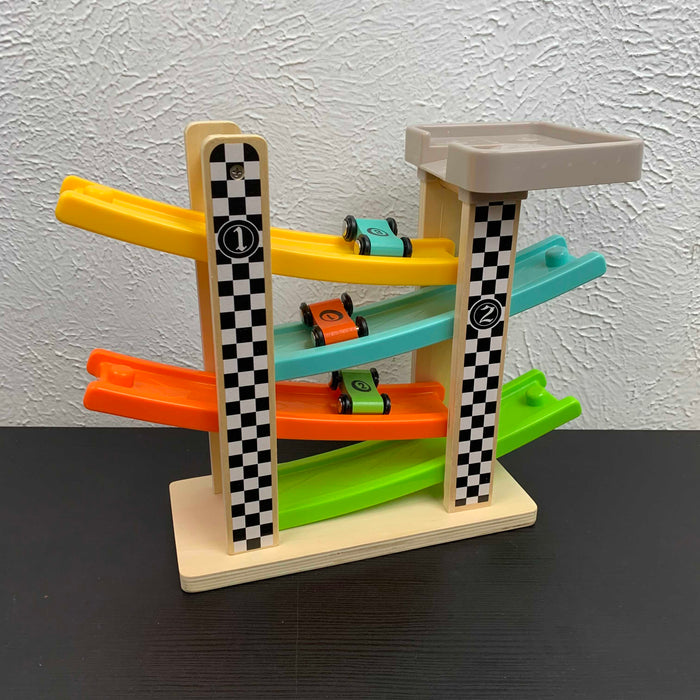 secondhand Top Bright Wooden Car Ramp Race Track