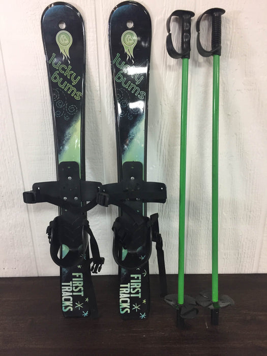 used Lucky Bums Kids Beginner Skis