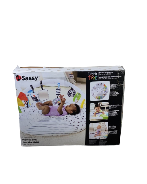 used Sassy Tummy Time Reversible Milestone Activity Gym