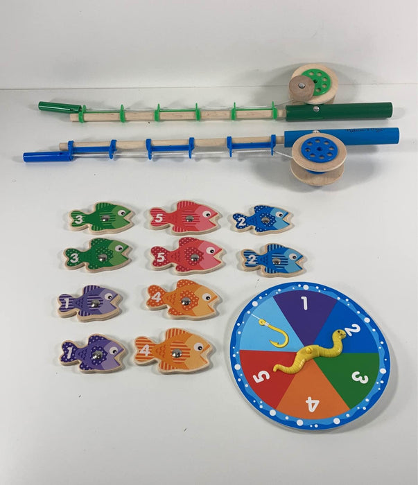 secondhand Melissa & Doug Catch & Count Magnetic Fishing Rod Set