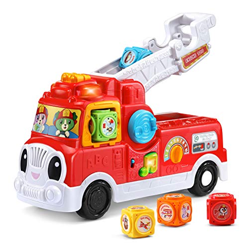 used Leap Frog Tumbling Blocks Fire Truck