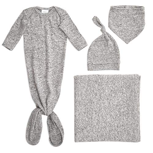 Shop Aden + Anais Snuggle Knit Newborn Gift Set, Heather Grey, Small (0-3 months) at GoodBuy Gear