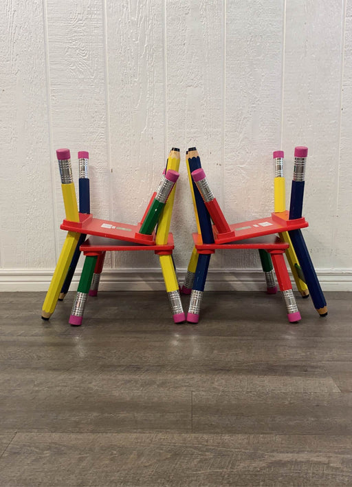 secondhand Hobby Lobby Child’s Pencil Chairs, Set of 4