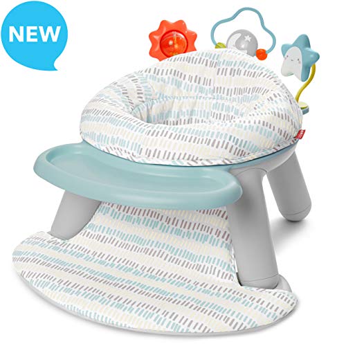 used Skip Hop 2-in-1 Sit-up Activity Baby Chair, Silver Cloud Lining