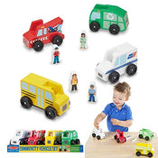 used Melissa & Doug Community Vehicle Set