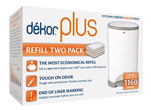 used Diaper Dekor Plus Refills, Four Pack