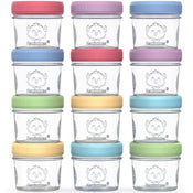 Shop KeaBabies 4 Ounce Glass Baby Food Containers 12 Pack at GoodBuy Gear