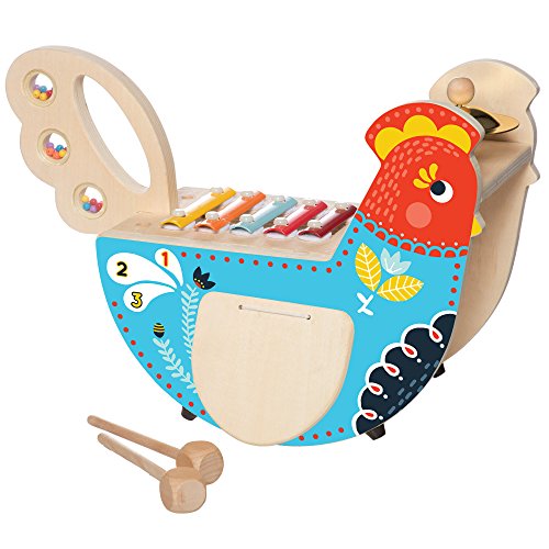 Manhattan Toy Musical Chicken Wooden Instrument