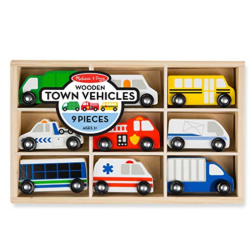 used Melissa & Doug Wooden Town Vehicles