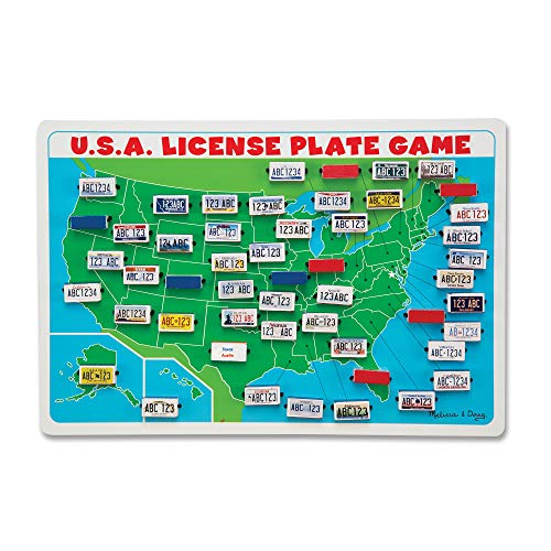 used Melissa & Doug USA License Plate Game