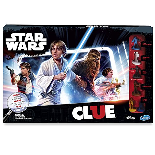 used Hasbro Clue Board Game, Star Wars Edition