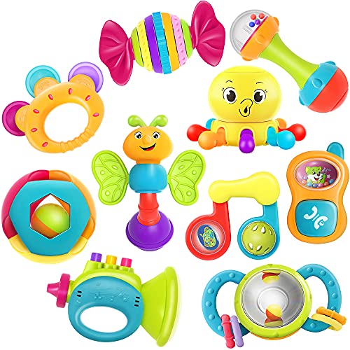 Shop iPlay, iLearn 10-Piece Baby Rattle Set at GoodBuy Gear