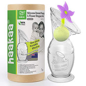 used Haakaa Silicone Breast Pump And Flower Stopper Set
