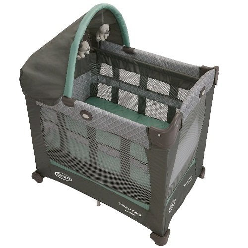 used Graco Travel Lite Crib, Gray