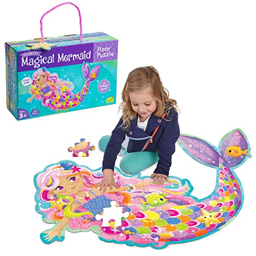 Peaceable Kingdom Magical Mermaid 41 Piece Floor Puzzle