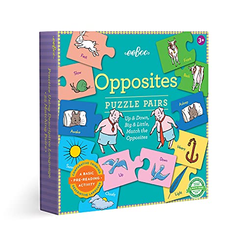 used Eeboo Opposites Puzzle Pairs